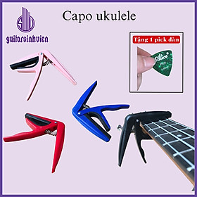 Mua Capo đàn ukulele quốc dân - Chắc chắn dễ sử dụng - Đặt hàng tặng pick - Giao màu ngẫu nhiên