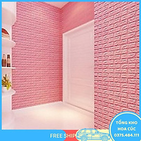 Mua Bộ 20 Xốp Dán Tường 3D Chịu Lực  Chống Nước  Chống Ẩm Mốc 70X77Cm Dt26 HồNg - Vận Chuyển Miễn Phí Toàn Quốc