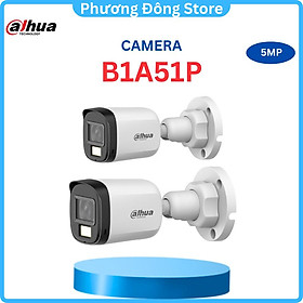 Camera TVI 4 in 1 DAHUA 5.0 Megapixel DH-HAC-B1A51P-U-IL-A - Hàng chính hãng