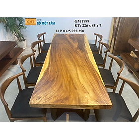 Mua Bàn Ăn Gỗ Me Tây  Bàn Làm Việc Gỗ Me Tây  Bàn Gỗ Me Tây Nguyên Tấm Dài 2 26m Rộng 85cm Dày 7cm