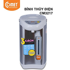 Hình ảnh Bình thủy điện thép không gỉ Comet CM3217 3.4 Lít - 3226 - 3.6 LÍT  (Bạc) - Hàng Chính Hãng