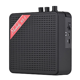 Máy Khuếch Đại Âm Thanh Guitar Mini Hỗ Trợ Kết Nối BT Và Khe Cắm Thẻ Nhớ Tai Nghe Đầu Ra Muslady MS-5 (5W)