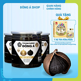 Combo 3 Hộp Tỏi Kim cương Đông Á 200g  - Tỏi đen cô đơn SX theo công nghệ Nhật Bản, hỗ trợ tốt cho sức khỏe - Kiểm nghiệm chất lượng bởi Bộ Y Tế, Intertek