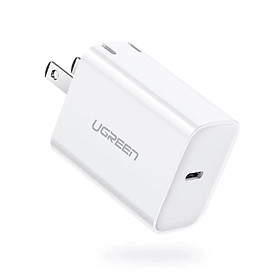 Mua Ugreen UG70226CD137TK 18W PD sạc nhanh cổng usb type c power delivery chân sạc chuẩn US xếp được màu trắng - HÀNG CHÍNH HÃNG