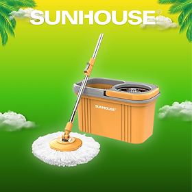 Bộ Lau Nhà Xoay 360 Độ Sunhouse Ks-Cl350PO