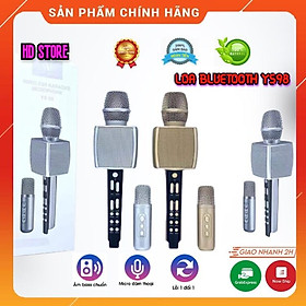 Mua Micro Karaoke YS98 Cao Cấp Siêu Hay- Micro Bluetooth YS-98 Tích Hợp Loa Bass  Tress  Kèm Thêm 1 Micro Để Hát Song Ca