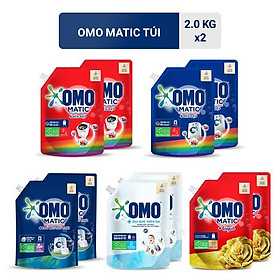 Túi Nước Giặt Omo Matic 2.0kgx2