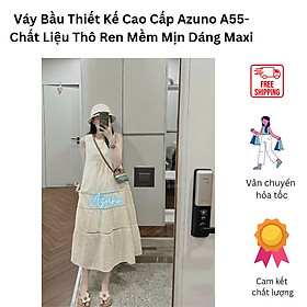 Váy Bầu Thiết Kế Cao Cấp Azuno A55 Chất Liệu Thô Ren Mềm Mại Kiểu Dáng Sát