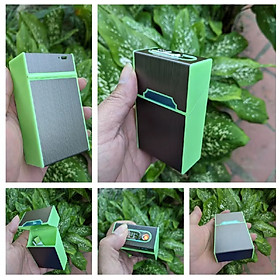 1 BAO ĐỰNG THUÔC LA KIÊM BẬT LỬA ĐIỆN SANG TRỌNG ĐẸP MẪU MỚI