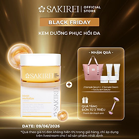 Kem dưỡng ẩm, làm sáng mịn và phục hồi da Sakirei NMN Revitalize Cream 50g