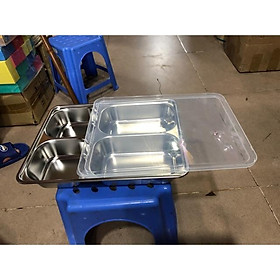 Mua Khay cơm inox 4 ngăn có nắp