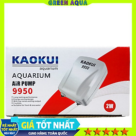 [BH 06 tháng] KAOKUI - AC/DC Air Pump (9950) | Máy bơm sủi Oxy tích điện cho hồ cá thủy sinh