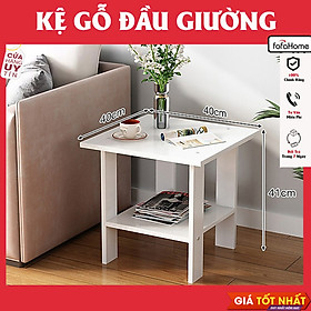 Mua Tủ Tab Đầu Giường 2 Tầng Để Đồ  Đèn Ngủ Kệ Decor Bằng Gỗ MDF Trang Trí Phòng Ngủ  Phòng Khách