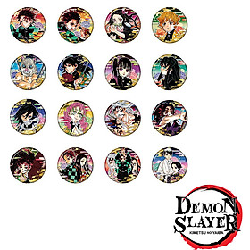 Combo 16 huy hiệu KIMETSU NO YAIBA - THANH GƯƠM DIỆT QUỶ anime