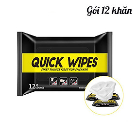 Khăn Giấy Lau Giày Thể Thao Quick Wipes Trắng Siêu Tốc