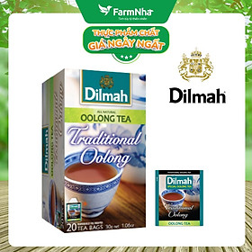 Trà Dilmah Traditional Oolong Tea All Natural 30g (Túi bạc đặc biệt) 20 túi x 1.5gr Ô Long truyền thống