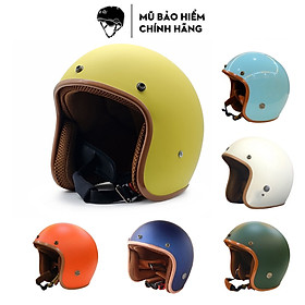 Mũ bảo hiểm 3/4 HT Helmet HP03 thời trang, cá tính, nhiều màu, Freesize ( 55-58.5cm) - Hàng chính hãng