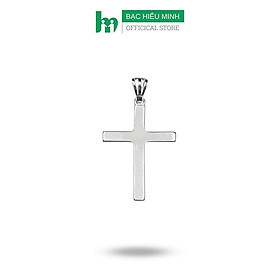 Mặt Dây Chuyền Nam Thánh Giá Trơn Bạc Ta 925 Chính Hãng Bạc Hiểu Minh MDN468