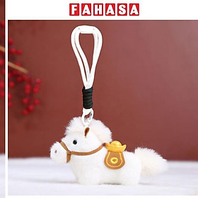 Móc Treo Thú Bông Ngựa - Mã Đáo Thành Công - Tết Bính Ngọ 2026 - XM01 - Màu Trắng