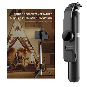Selfie Stick Phone Tripod, All in One Extendable & Portable Tripod Selfie Stick with Wireless Remote for Live Broadcast