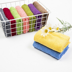 Mua Combo 3 Khăn mặt Cotton muses 28x48cm cao cấp - màu ngẫu nhiên
