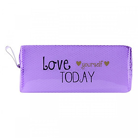 Bóp Viết Nhựa Trong Vi Va (8.5 x 20 cm) - Tím( Mẫu Ngẫu Nhiên)