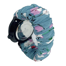 Dây đeo nữ Scrunchie vải bông dây đeo đồng hồ kim, dây đeo đồng hồ Apple watch cưc chất