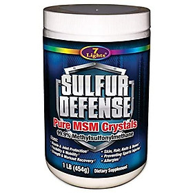 7 Lights Sulfur Defense MSM Powder, Pure 99.9% Methylsulfonylmethane Crystals, 1 Pound