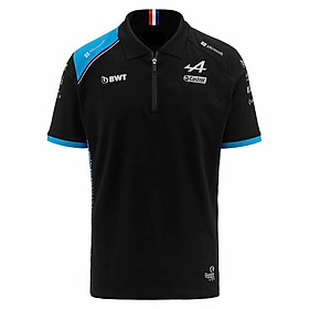 2023 Mùa hè mới F1 Racing Alpine Team cùng một người hâm mộ áo phông Polo Sleeved Sleeved Color: Beige Size: XS