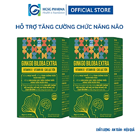Bộ 2 sản phẩm HGSG Pharma GINKGO BILOBA EXTRA (Hộp 6 vỉ x 10 viên)