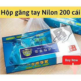 GĂNG TAY NILON, BAO TAY NILON DÙNG 1 LẦN (200 CÁI/HỘP)