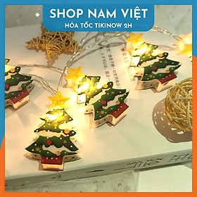 Dây Đèn Led Fairy Light Trang Trí Giáng Sinh Biểu Tượng Cây Thông, Người Tuyết, Ông Già Noel - Chính Hãng NAVIVU