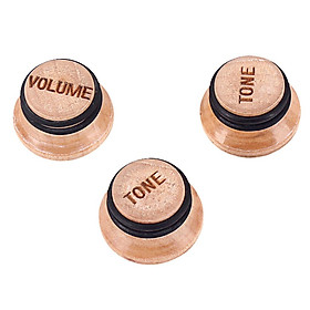 3 Pcs MAPLE Speed Volume Tone Control Knob for Electric Guitar Bass Parts