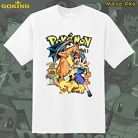 Áo thun in hình Pokemon siêu đẹp, mã PK6. Áo phông in hình cao cấp cho trẻ em, bé trai, bé gái và teen nam nữ