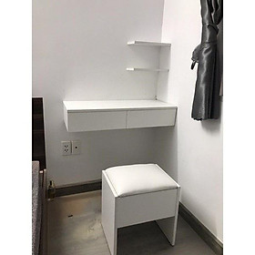 Mua Bàn trang điểm treo tường  Bàn trang điểm mini gỗ mdf phủ melamine 80x32cm ( kèm phụ kiện )