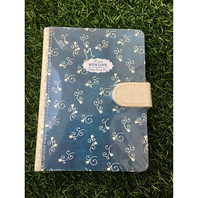 Sổ bìa vải khuy bấm For You With Love