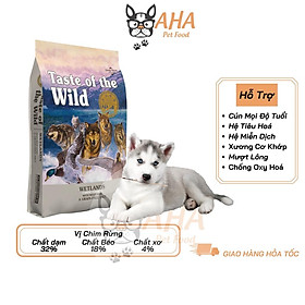 Thức Ăn Cho Chó Husky Taste Of The Wild Bao 500g - Pacific Stream Thức Ăn Cho Chó, Vị Cá Hồi Xông Khói, Rau Củ Quả