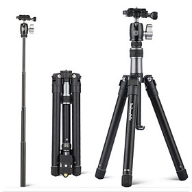 Mua Chân máy ảnh Mirroless kết hợp gậy Beike QZSD-160D  Tặng kẹp điện thoại  Hàng nhập khẩu