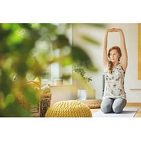 Thảm Tập Yoga Định Tuyến Da PU Cao Cấp hàng Chính Hãng Đẳng cấp +Tặng Túi Đựng + Dây Buộc Thảm Yoga Định Tuyến