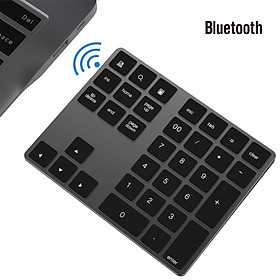 Mini Bluetooth 3.0 Numeric Keypad, Rechargeable Battery Accounting Numpad for PC