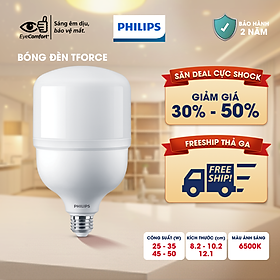 Bóng đèn Philips trụ TForce siêu sáng (25W,35W,45W, 50W) - Ánh sáng trắng 6500K (01 bóng)
