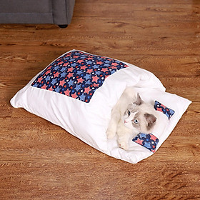 Giường ngủ cho chó mèo thiết kế khép kín êm ái và ấm áp, bảo vệ thú cưng của bạn khỏi giá lạnh trong mùa đông-Màu Phong cách B-Size N