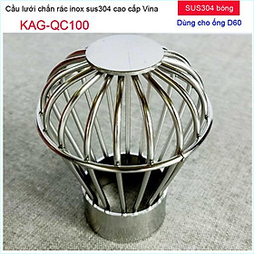 Quả cầu lưới Inox dày, cầu chắn rác sân thượng, cầu chặn rác thoát nước mưa