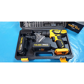 MÁY KHOAN PIN 2 TỐC ĐỘ 10MM 20V (2 PIN) TOLSEN 79033 - HÀNG CHÍNH HÃNG