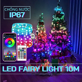 dây led 10m bóng hạt gạo 200 kiểu nháy trang trí siêu đẹp