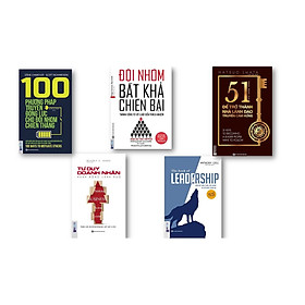 Combo 5 Cuốn sách: + Dẫn dắt bản thân, đội nhóm và tổ chức vươn xa – The book of leadership + Đội nhóm bất khả chiến bại –Thành công từ kỷ luật đến trách nhiệm + 51 chìa khóa vàng để trở thành nhà lãnh đạo truyền cảm hứng + Tư duy doanh nhân hành động lãnh đạo + 100 phương pháp truyền động lực cho đội nhóm chiến thắng +( tặng 101 thành công + bookmark)