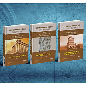 Sách IRED Books - Lịch Sử Văn Minh Thế Giới Phần II : Đời Sống Hy Lạp Cổ Đại - Will Durant (Trọn Bộ 3 Tập)
