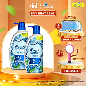 Combo 2 Dầu Gội Head & Shoulders Sub-Zero Băng Lạnh 0 Độ 800ml - Mát lạnh sạch gàu