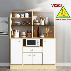 Tủ để đồ nhà bếp nhiều ngăn VKS08- Nội thất lắp ráp Viendong Adv