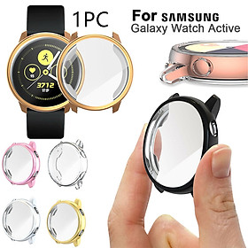 Fashion Active Slim Sleeve Case Anti Scratch Skin Sleeve wrap Smart Band Bumper Screen Cover Film Full Coverage Watch TPU Case For Samsung Galaxy Watch